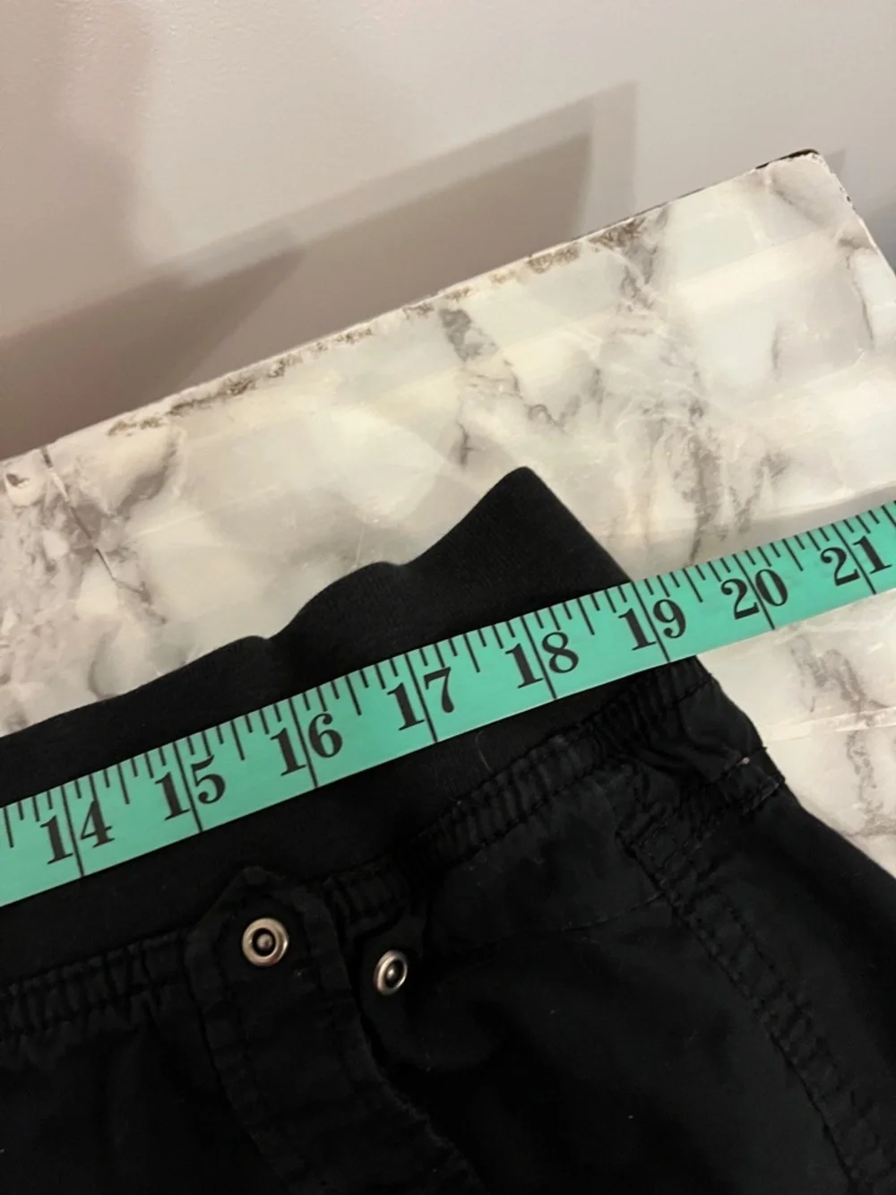 🥰SHOW SPECIAL MY STYLE Black Capris Decorative Pockets 1X - Picture 7 of 8